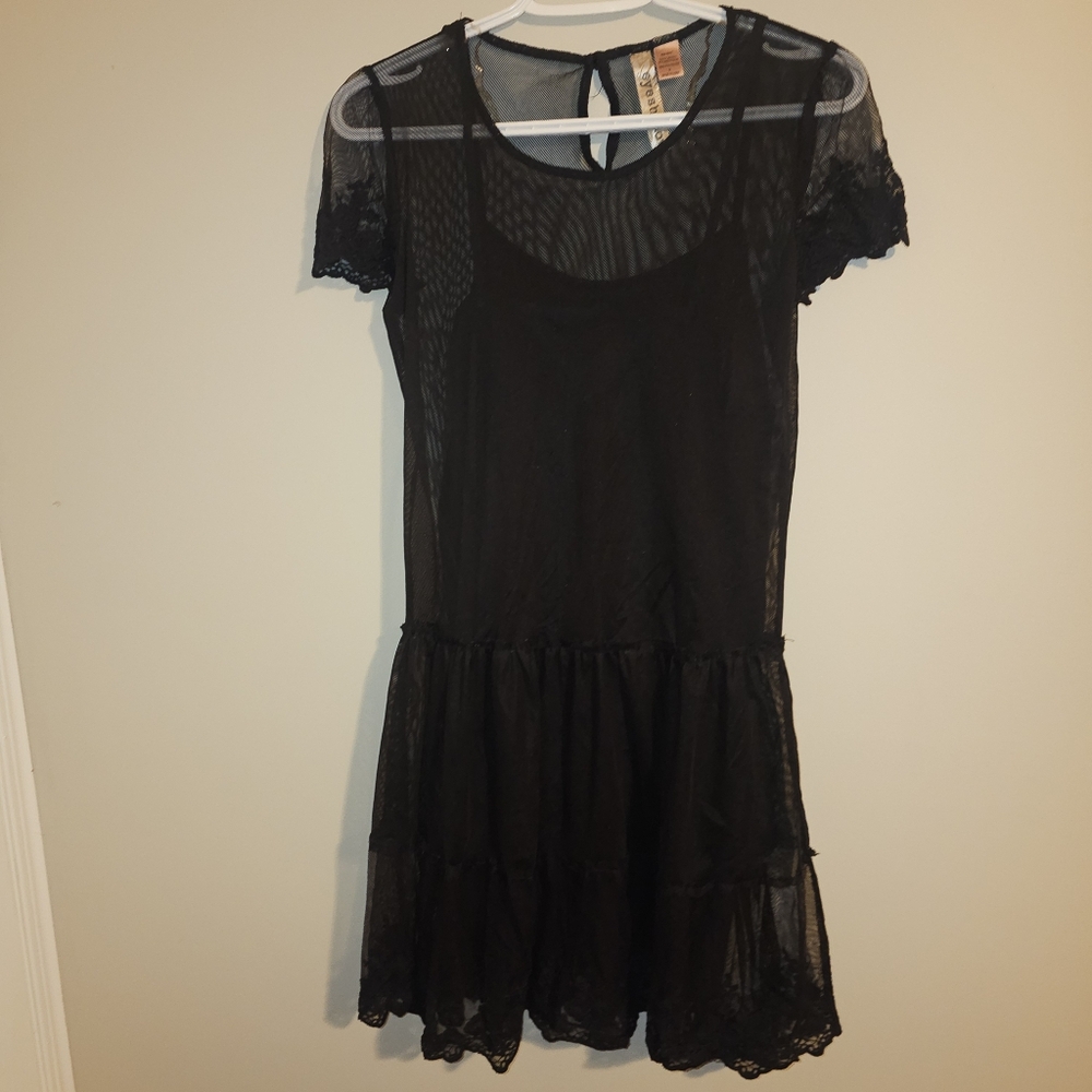 Lace Overlay Dress
